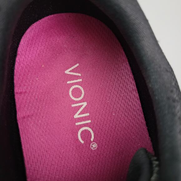 Vionic Brisk Ema Slip On Shoes Sneaker Women 9.5 Black Gray Comfort Lightweight - Picture 8 of 16